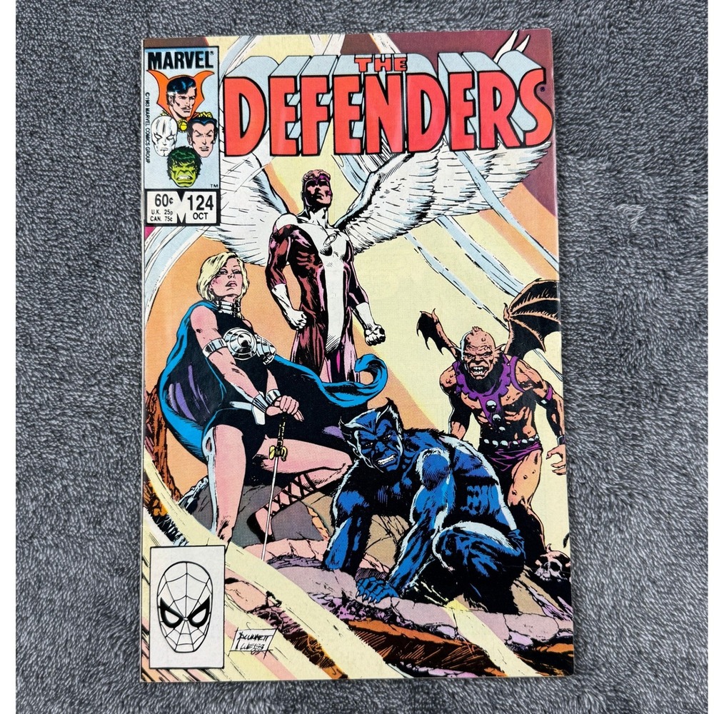 Marvel Comics The Defenders 124 Oct 1983 Beast Angel Valkyrie Bronze Age Comic